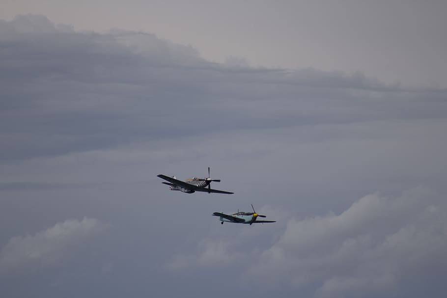 world war ii, aircraft, warplane, airplane, old, flying, propeller