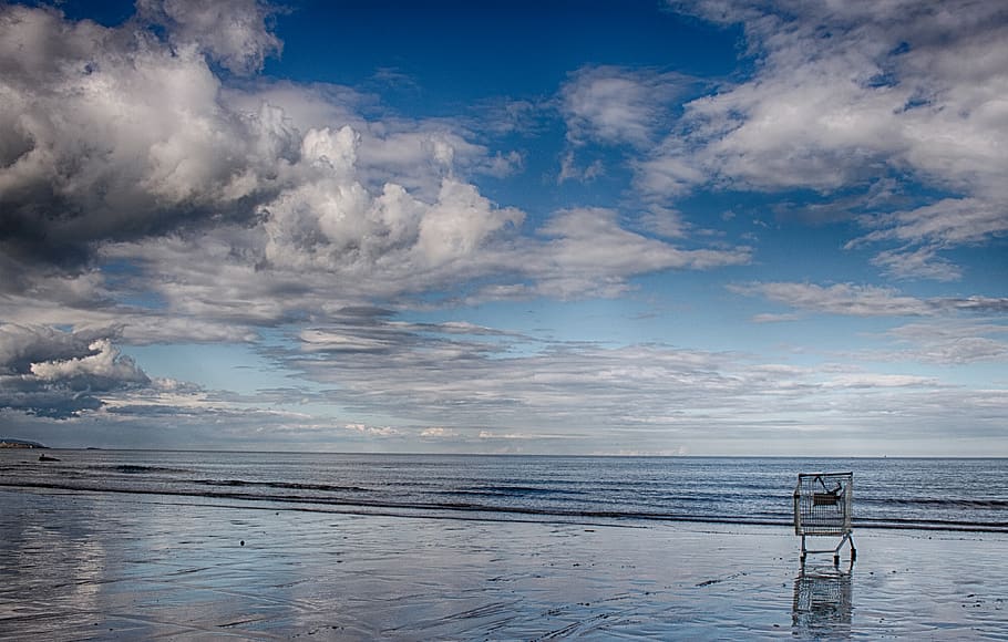 ireland, bray, water, sea, sky, cloud - sky, beauty in nature HD wallpaper