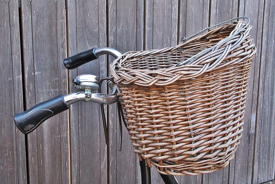 basket, bicycle basket, send, call, cycling, bicycle accessories HD wallpaper