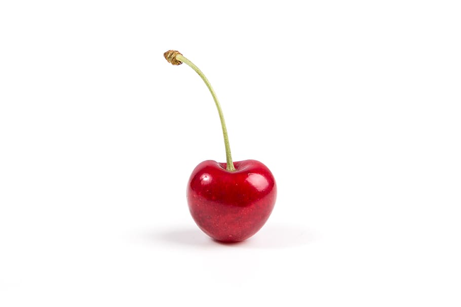 cherry fruit closeup photography, food, produce, flora, plant HD wallpaper