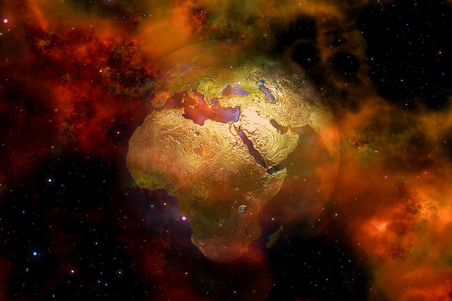 globe, earth, world, continents, universe, space, fog, star HD wallpaper