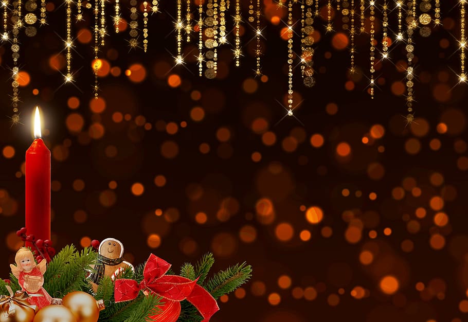 advent, candles, advent wreath, bokeh, glitter, shining, christmas time, HD wallpaper