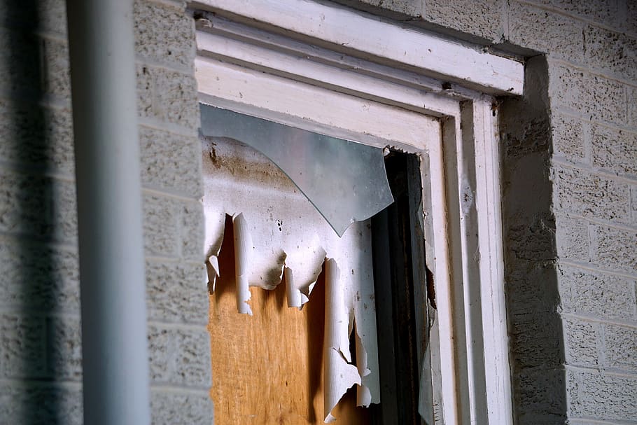 cracked window panel, building, united states, amarillo, abandoned HD wallpaper