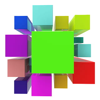 Blocks Background Representing Text Space And Copy-Space, abstract HD wallpaper