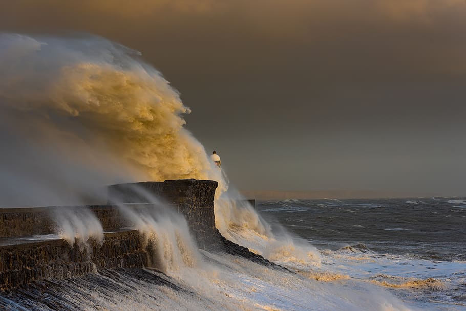 ocean wave, motion, water, power in nature, beauty in nature HD wallpaper