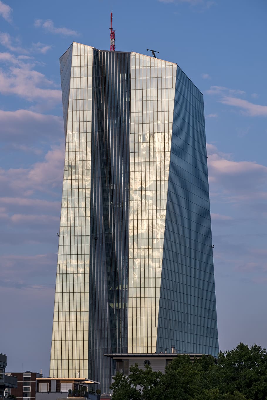 skyline, skyscraper, city, ecb, european central bank, frankfurt, HD wallpaper