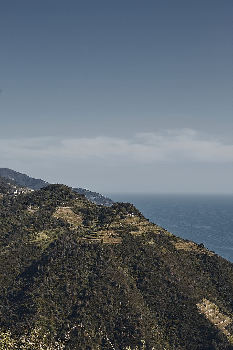 italy, cinque terre, scenics - nature, tranquil scene, sky HD wallpaper