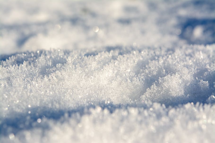 snow, blue, winter, cold, nature, white, ice, wintry, snowflakes HD wallpaper