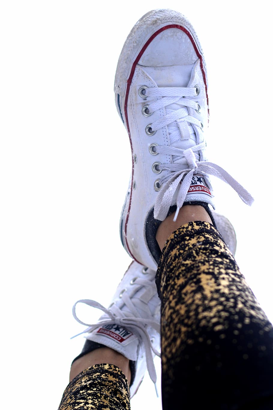 shoes, white, winter, low section, human body part, one person HD wallpaper