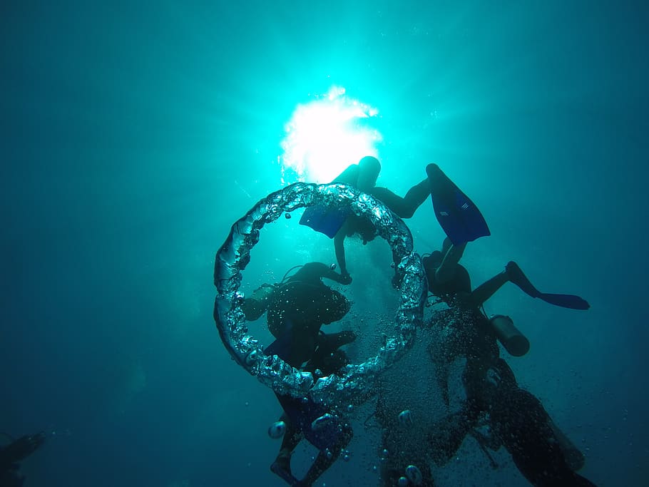 mexico, underwater, adventure, undersea, scuba diving, swimming, HD wallpaper