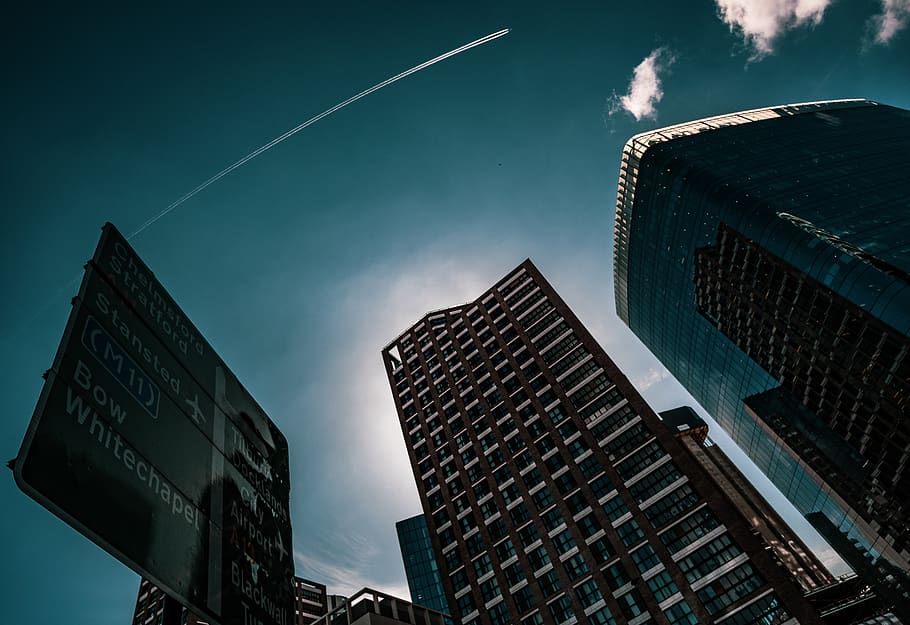 high-rise building during daytime, office building, urban, town HD wallpaper