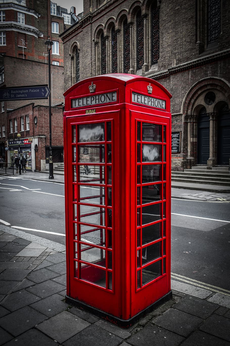 telephone booth, english, traditional, vintage, british, london, HD wallpaper