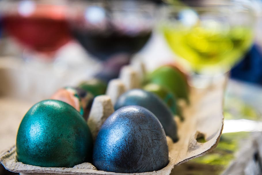 egg, paint, easter, colorful, easter eggs, colored, easter decorations HD wallpaper