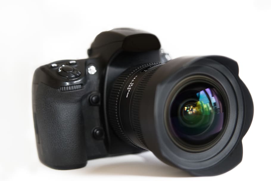 black DSLR camera, photography themes, camera - photographic equipment HD wallpaper