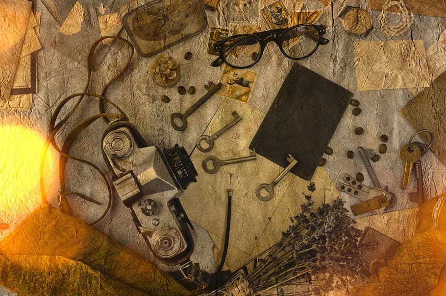 old, wood, background, rustik, photo montage, camera, photographer HD wallpaper