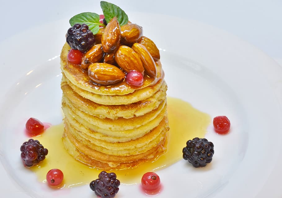 pancake, schaumomelette, egg, sugar, milk flour, sweet, delicious HD wallpaper