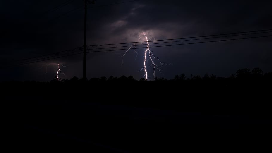 united states, ringgold, stormcloud, thunder, thunderbolt, lightning, HD wallpaper