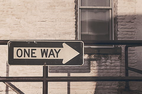 One Way Signage, arrow, direction, path, road, street, text, communication HD wallpaper
