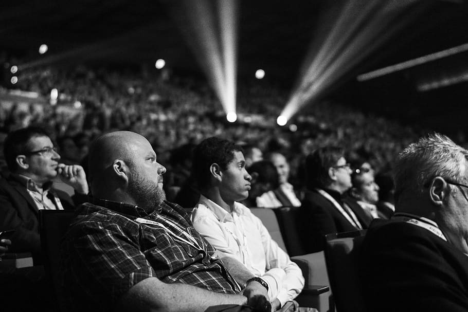 light, beam, people, event, black, white, seeing, direction HD wallpaper