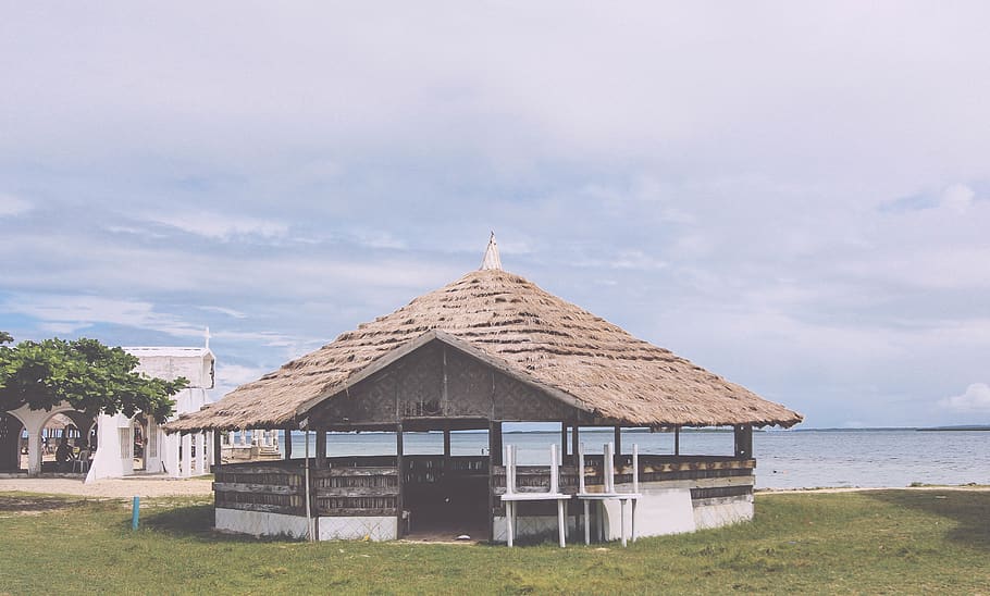 house, island, architecture, built structure, sky, cloud - sky HD wallpaper