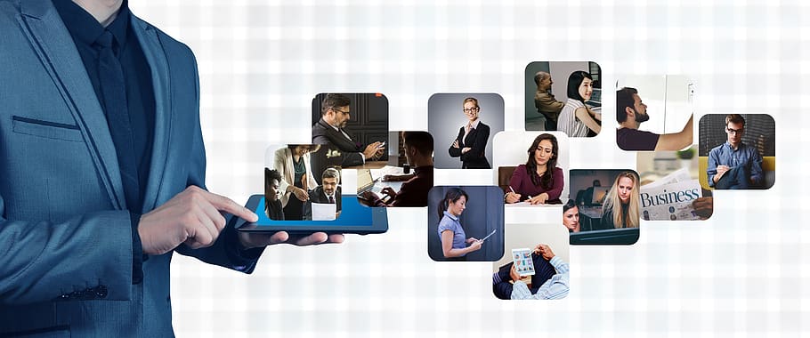 network, business, man, tablet, connection, connected, together HD wallpaper