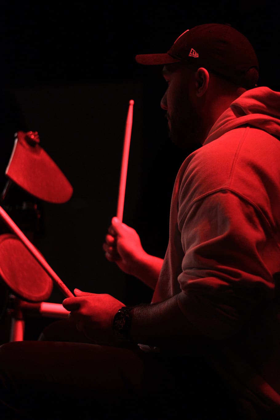 person, human, hat, drummer, musician, musical instrument, clothing HD wallpaper
