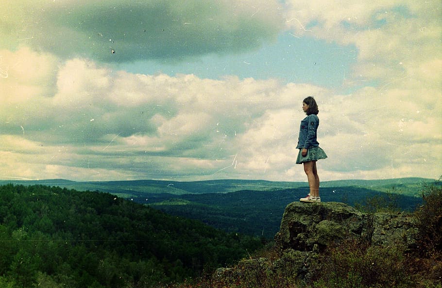 russia, ural mountains, cloud - sky, one person, beauty in nature HD wallpaper