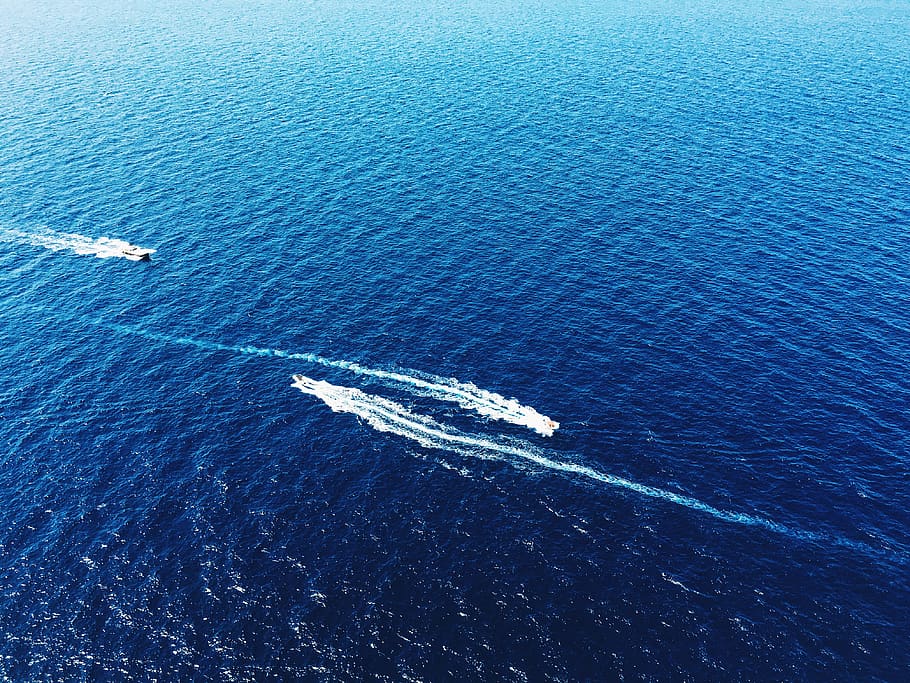 spanien, pollença, nautical vessel, water, wake - water, sea HD wallpaper