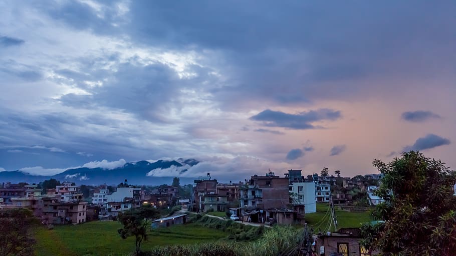nepal, balkot, building exterior, architecture, cloud - sky HD wallpaper