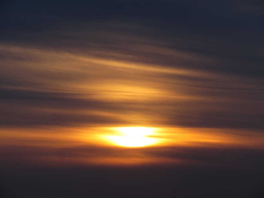 sunlight behind clouds, nature, sky, sunset, cloud - sky, beauty in nature HD wallpaper