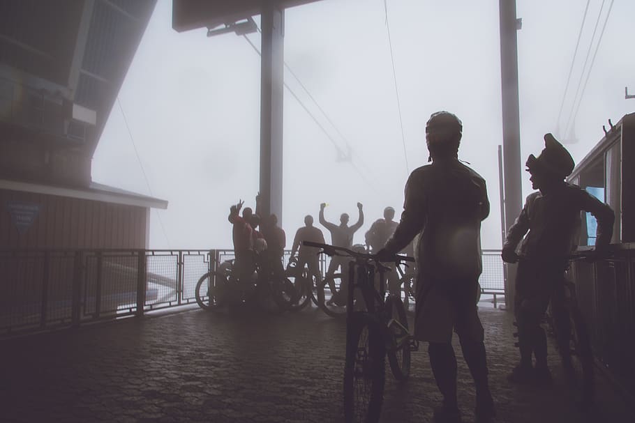 sweden, åre, blur, blurry, bike, biking, helmet, men, man, HD wallpaper