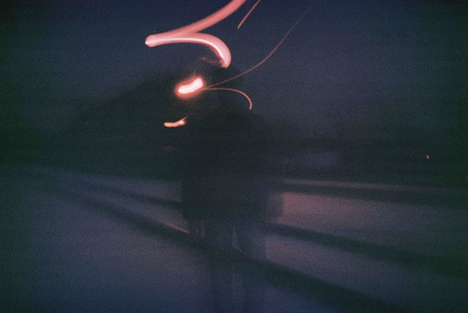 night, illuminated, motion, no people, blurred motion, dark HD wallpaper