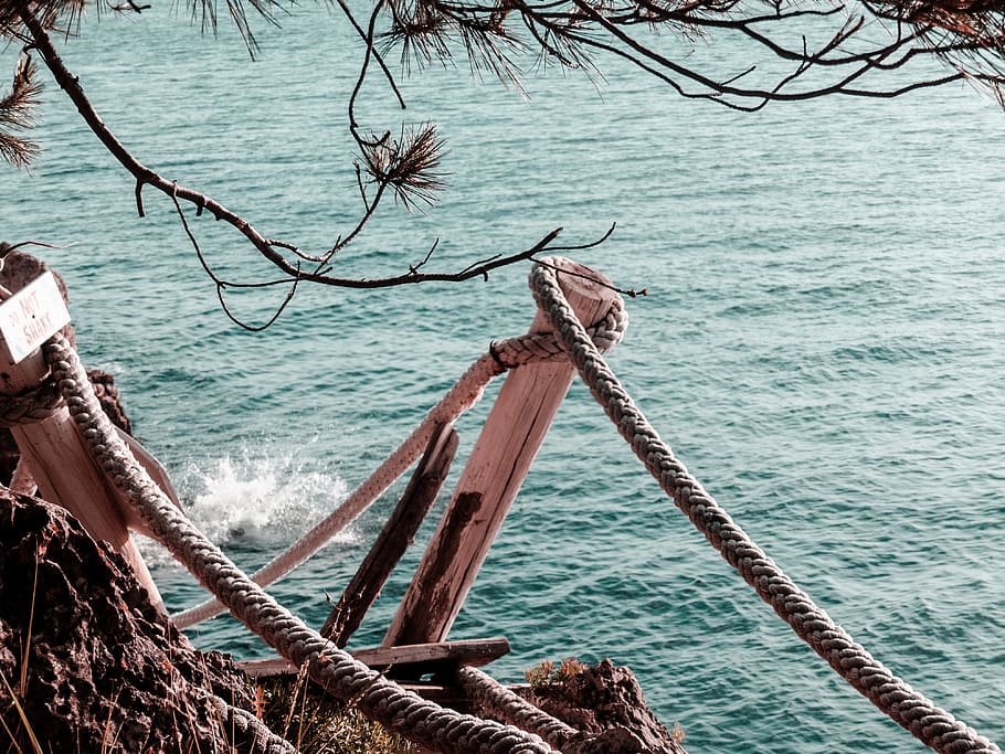 croatia, wallpaper hd, background, ocean, bridge, blue, orange, HD wallpaper