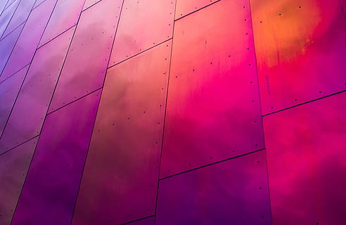 pink metal board, color, colour, structure, metallic, architecture HD wallpaper