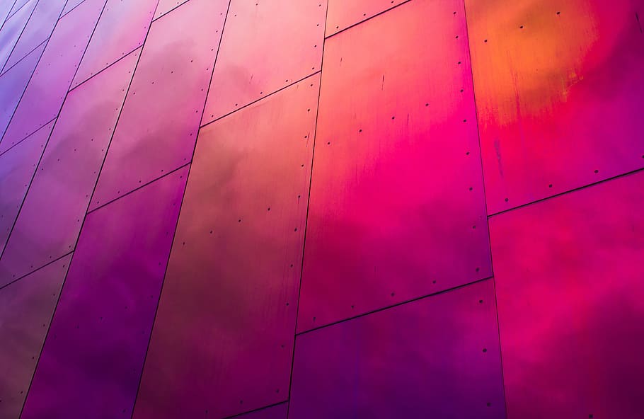 pink metal board, color, colour, structure, metallic, architecture HD wallpaper