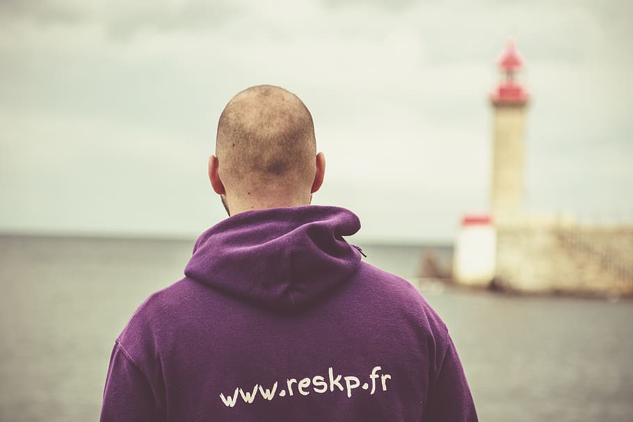 reskp, rescape, lightouse, rear view, one person, real people HD wallpaper