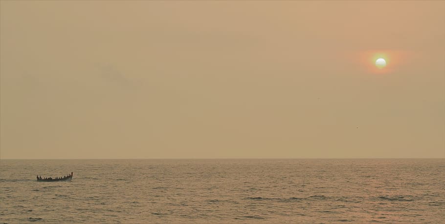 india, varkala, solitude, peace, photography, evening, water HD wallpaper