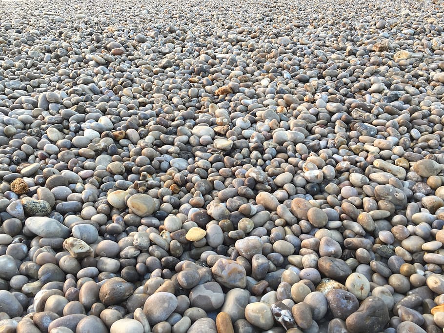 galets, sea, rock, pebble, stone - object, large group of objects HD wallpaper