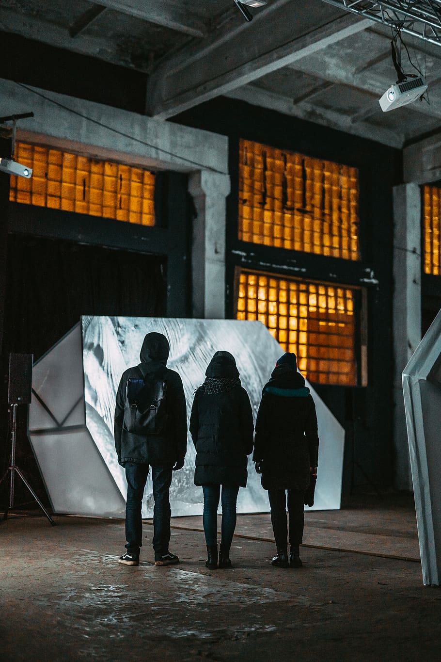 three person wearing jackets, clothing, apparel, human, shoe HD wallpaper