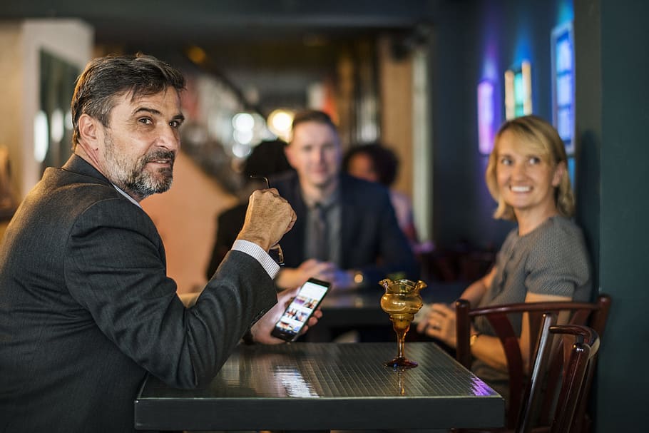 after work, bar, bearded, blond, blond hair, boss, business HD wallpaper