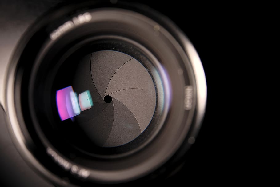 electronics, camera lens, reflection, light, tech, technology HD wallpaper