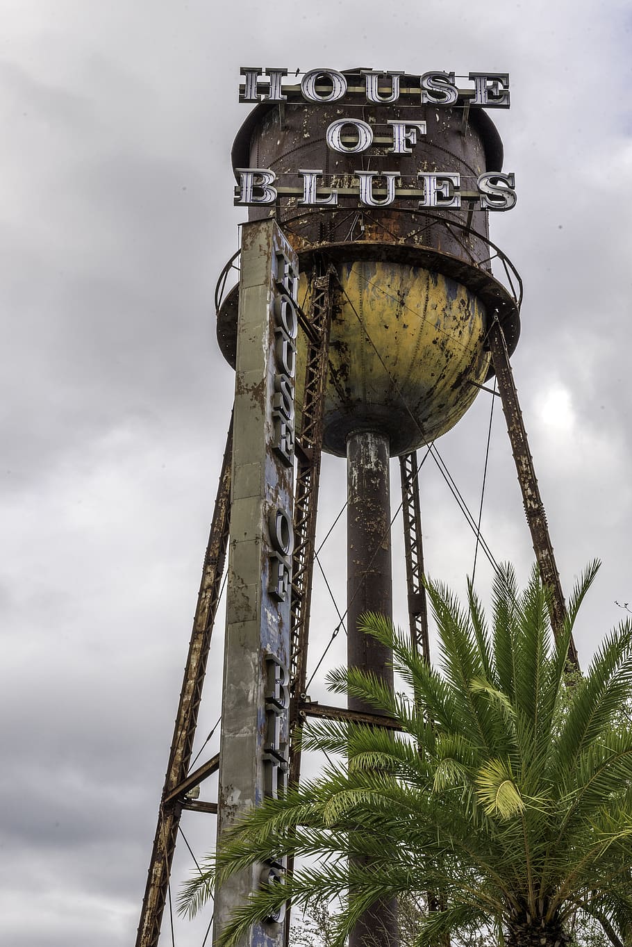tower, water, memory, old, metal, sky, cloud - sky, nature HD wallpaper