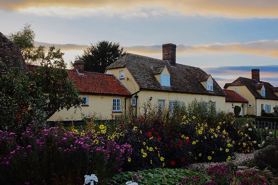 united kingdom, chippenham, architecture, plant, building exterior HD wallpaper