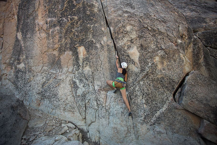 rock, climbing, equipment, rappelling, adventure, rope, travel HD wallpaper