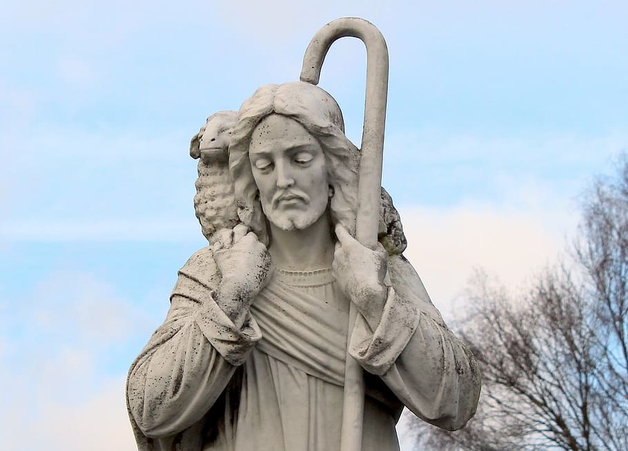 jesus, sculpture, object, fig, figure, carve, statue, religious HD wallpaper