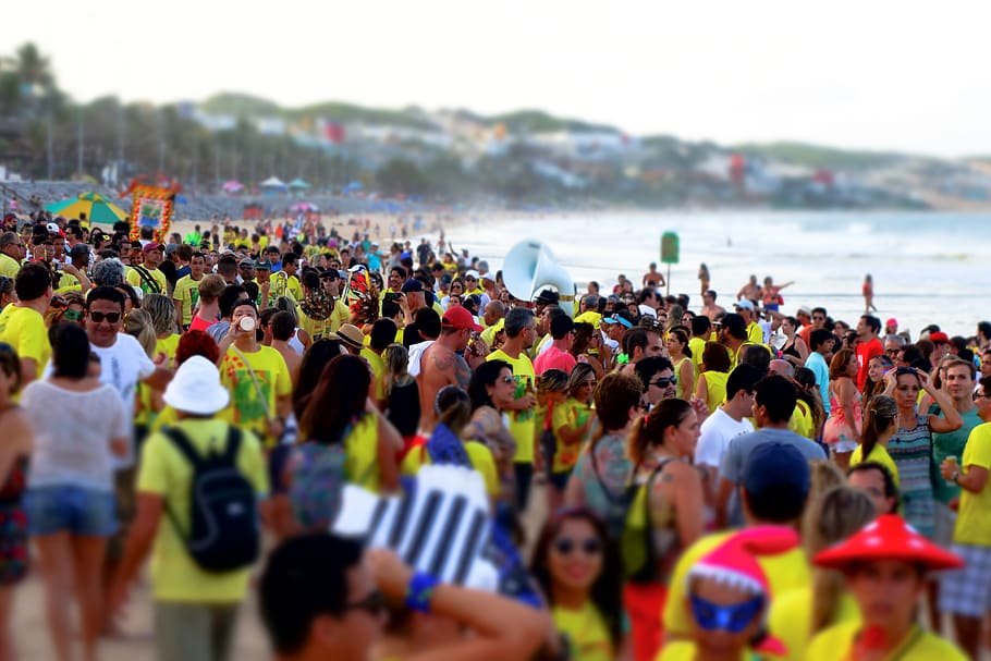 brazil, natal, brasil, beach, yellow, party, carnival, brazilian, HD wallpaper
