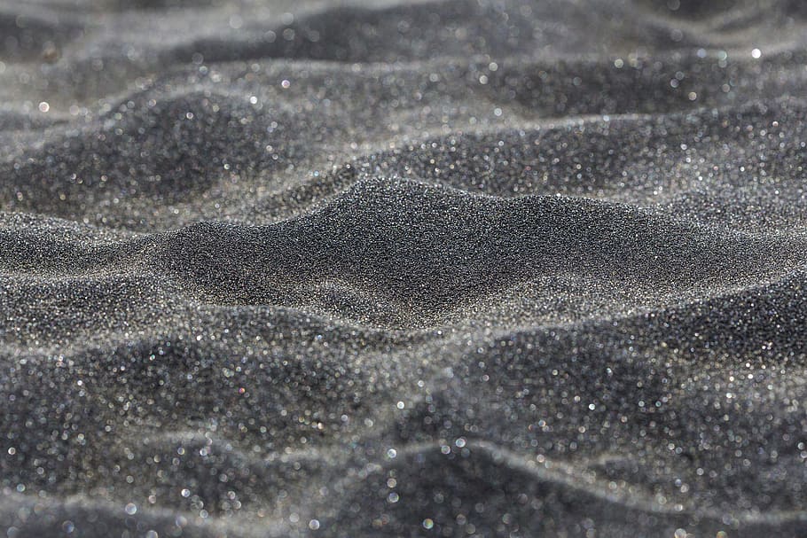 texture, detail, macro, twinkle, dark, beach, dunes, sand, black