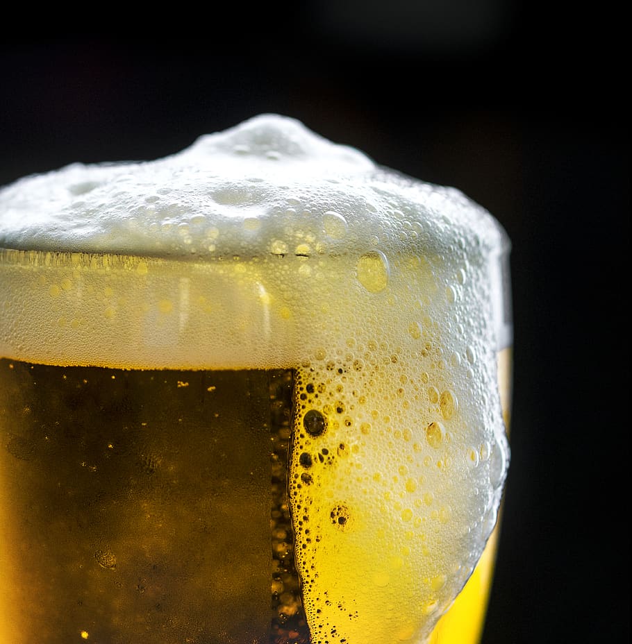 Photo Of Glass Overflowing With Beer, alcoholic beverage, ale, HD wallpaper