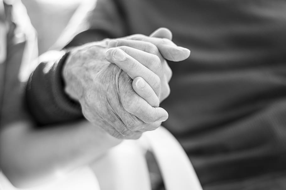 hands, old man, people, holding hands, family, human hand, human body part, HD wallpaper