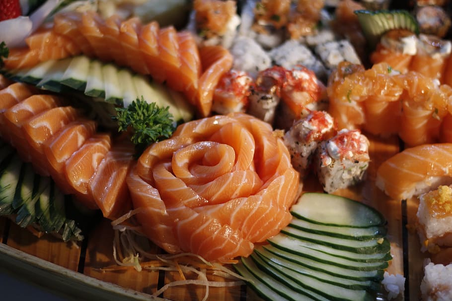 food, meal, dish, platter, burger, orange, chinese, healthy HD wallpaper